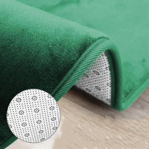 Bộ 3 Tấm Thảm Phòng Tắm Bằng Vải Flanen Xốp Thảm Nhà Tắm Giặt Được Bằng Máy Khô Nhanh Thấm Nước Chống Trượt - Product Image 4