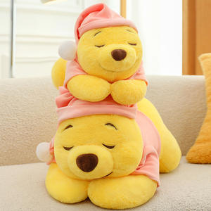 Peluche Animale di Cartone Animato, Bambola Carina, <span class=keywords><strong>Winnie</strong></span> the <span class=keywords><strong>Pooh</strong></span> Sdraiato, Giocattolo di Peluche all'Ingrosso per Macchine a Pinza e Sale Giochi - Product Image 2