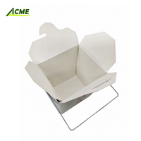 Individuell Bedruckte Weiße Karton Takeaway-Box Papierbox mit Drahtgriff für Kekse Schokolade Backwaren Desserts