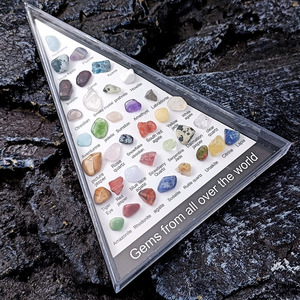 36 Uds colecciones de minerales de roca bandeja de almacenamiento transparente colección de cristal Natural espécimen exquisito Kit de gemas geológicas gemas rocas - Product Image 6