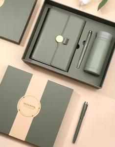 Personalisiertes Werbegeschenk mit Firmenlogo Großhandel Werbeartikel Luxuriöse Business-Geschenke Set Flasche Notizbuch mit Kugelschreiber - Product Image 4