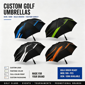 Parapluie de golf personnalisé avec design de course, coupe-vent, grand format, promotionnel, avec logo personnalisé, impression OEM personnalisée - Product Image 2