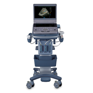 เครื่องสแกนอัลตราซาวด์ไร้สายแบบมือถือ จอแสดงผลความละเอียดสูงขนาด 15.6 นิ้ว 128 ช่องสัญญาณทางกายภาพ หัวตรวจแบบเส้นตรงแบบพกพาสำหรับการตรวจหลอดเลือด - Product Image 1