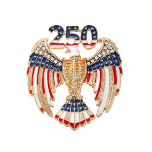 Broche Patriótico Águia 250º Aniversário EUA - Bandeira Americana com Strass, Presente Comemorativo Patriótico para Homens e Mulheres no Dia Nacional - Product Image 5