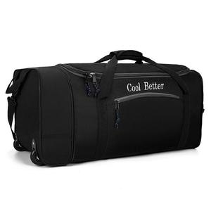 Wholesale Classic Oxford Large Capacity Collapsible Wheeled Travel Tote Foldable Duffel Bag for Gym Sports As Shoulder Bag - Product Image 4