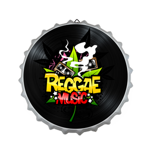 ป้ายโลหะสั่งทำขนาด 35 ซม. - พิมพ์ลาย UV ฝาขวดเบียร์ร็อคกี้ สำหรับตกแต่งผนัง - Product Image 5