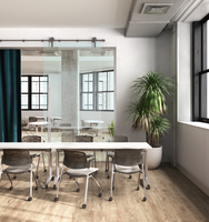 Chaise de bureau exécutive certifiée ANSI BIFMA, structure en acier, siège rabattable, chaise ergonomique pour l'école, l'hôtel, l'espace de travail