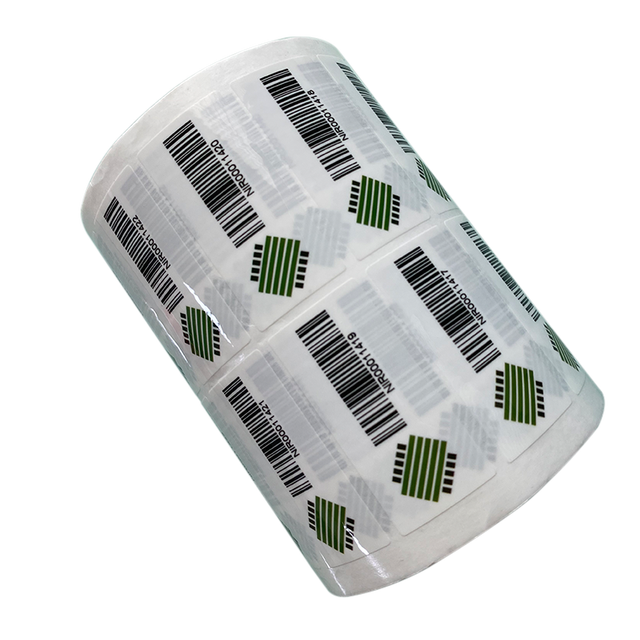 Custom Printed Barcode Security Labels with Logo and Sequential Serial Numbers Adhesive Stickers on Roll