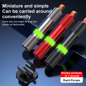 Martello di Sicurezza per Auto e Taglierino per Cinture di Sicurezza, Rompivetro Multifunzione in Lega di Alluminio, Mini Strumento di Emergenza Portatile per Soccorso in Auto - Product Image 6