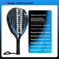 Raqueta de Pádel de Fibra de Carbono 3K/12K/18K Personalizada de Fábrica JV-21 para Deportes al Aire Libre