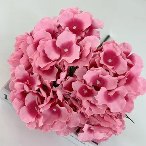 High Quality Faux TIANYUAN 5 Fork Large Petal Hydrangea Artificial Real Touch Hydrangea Flower Home Wedding Decoration