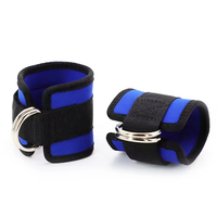 WENHAO WH-0120 Sangles brodées personnalisables écologiques à adhésif puissant simple face, support de cheville rembourré avec anneaux en D, 100 % fabriquées