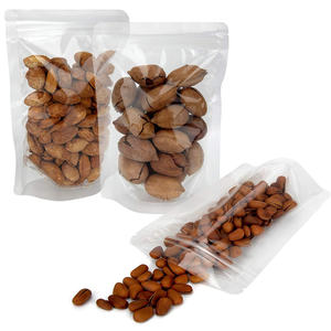 Sachet d'emballage plastique transparent en PET/CPP avec fermeture éclair pour céréales, chewing-gum, sushi, lait, gelée - Product Image 1