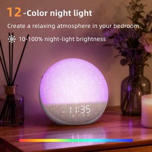 Nouvelle machine à bruit blanc pour le sommeil, réveil numérique de table/bureau avec lumière RGB et luminosité réglable, OEM ODM Vente en gros - Product Image 5