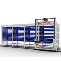 Système d'entrepôt de stockage de tôles en acier au carbone robuste et automatisé, empilage intelligent, haute densité, gain de place