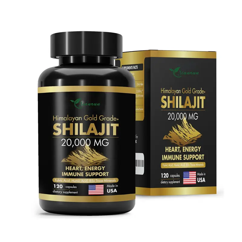 Wholesale Himalayan Shilajit Resin Capsules Pure Natural Organic Shilajit Extract shilajit pill