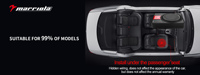 Subwoofer de voiture Marriola N10 de haute qualité 200W RMS, 10 pouces, fin, actif, sous le siège, pour voiture/camion, bobine simple, 100dB audio