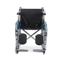 Fauteuil roulant léger pour désactiver avec repose-pieds et hauteur de repose-pieds réglable Fauteuil roulant de haute qualité Vente en gros d'usine