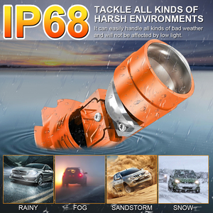 Ampoule de phare LED H4 200W 12V 6000K 80000 Lumens IP68 étanche, montage universel pour voitures, motos, camions - Product Image 6