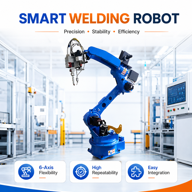 Precision Teaching Free Welding Robot for Railway Vehicle Accessories Automotive Structural Components Welding