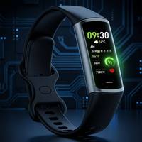 Jam Tangan Pintar C68V1 Layar AMOLED 1.1" Selalu Aktif Tahan Air IP67 Pelacak Kebugaran dengan Monitor Suhu Tubuh dan Detak Jantung