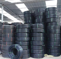 Rollo de Tubería de Riego en Espiral de HDPE Negro de 16-30 mm con una Vida Útil de Más de 50 Años para Suministro de Agua en Jardines