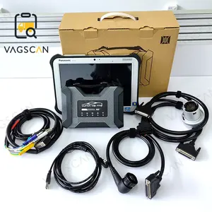 For FZ-G1 Tablet PC Super Mb Pro M6+ Wireless Star Diagnosis Tool with Multiplexer + Lan + OBD2 16pin Main Test with SSD