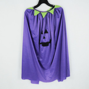 Mantello da Mago Viola con Colletto <span class=keywords><strong>Verde</strong></span>, Costume di Halloween per Bambini - Product Image 2