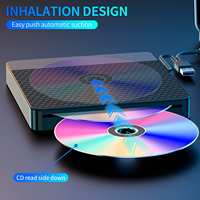 USB 3.0 & Type-C Slot-in CD DVD Burner Player CD ROM Writer slot type External dvd Drive Sucker Type optical drive