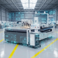Machine de découpe numérique CNC à couteau oscillant pour produits gonflables, feuille d'aluminium, carton ondulé et papier