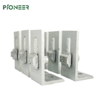 Supports de montage solaire au sol en acier au carbone anodisé pour panneaux photovoltaïques, accessoires d'installation de système PV sur toit en L 1