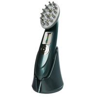 Masseur électrique portatif pour le cuir chevelu, brosse à cheveux vibrante pour le confort du cuir chevelu et les soins capillaires