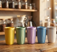 Nouvelle conception 2026 – Tasse à café isotherme en acier inoxydable à double paroi de 450 ml, anti-fuite, avec logo personnalisé – Cadeau promotionnel