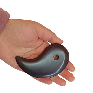 Juego de Piedras Gua Sha Estilo <span class=keywords><strong>Yin</strong></span> <span class=keywords><strong>Yang</strong></span>, Jade Blanco y Jade Natural, Herramienta Dual para Masaje Facial y Cuidado de la Piel con Logotipo Personalizado - Product Image 2