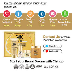 24K altın yüz kremi yıkama organik akne yüz yıkama toptan arındırıcı gözenekler Melanin özel etiket derin temizlik yüz kırmak - Product Image 6