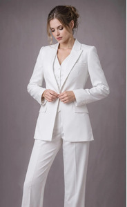 Conjunto de Traje de Tres Piezas para Mujer, Blazer Elegante, Chaleco y Pantalones, Atuendo Formal para Invitadas de Boda, Ropa Profesional de Negocios para Mujer - Product Image 2
