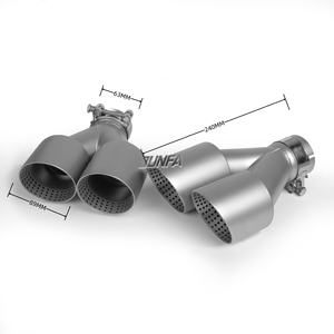 Tuyau d'<span class=keywords><strong>échappement</strong></span> durable de gorge de queue de <span class=keywords><strong>voiture</strong></span> avec le silencieux mat de <span class=keywords><strong>scorpion</strong></span> de maille - Product Image 1