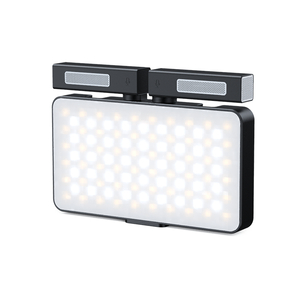 Mamen RGB <span class=keywords><strong>LED</strong></span> video ánh sáng nhiếp ảnh Ánh sáng Microphone với microphone 2 trong 1 xách tay ánh sáng cho máy ảnh vlog thiết bị - Product Image 2