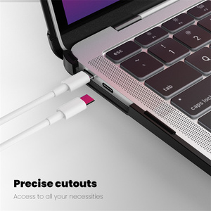 Funda rígida para ordenador portátil, funda para <span class=keywords><strong>Apple</strong></span> <span class=keywords><strong>Mac</strong></span> Book Air 13 2018/2020, resistente, duradera, plegable, con soporte, funda protectora para ordenador portátil - Product Image 5