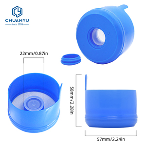 Tapa de Botella de 55 mm a Precio de Fábrica, Tapa de Botella de Agua de Plástico de 19 Litros, 20 Litros, 5 Galones con Etiqueta Personalizada - Product Image 4