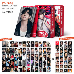 92 Piezas/Set de Fototarjetas y Pegatinas de Kpop de Suga, Taehyung, Jungkook, Jin, Jimin, J-Hope, RM, del Álbum SWIM 2.0, Tarjetas Lomo del World Tour de ARIRANG - Product Image 3