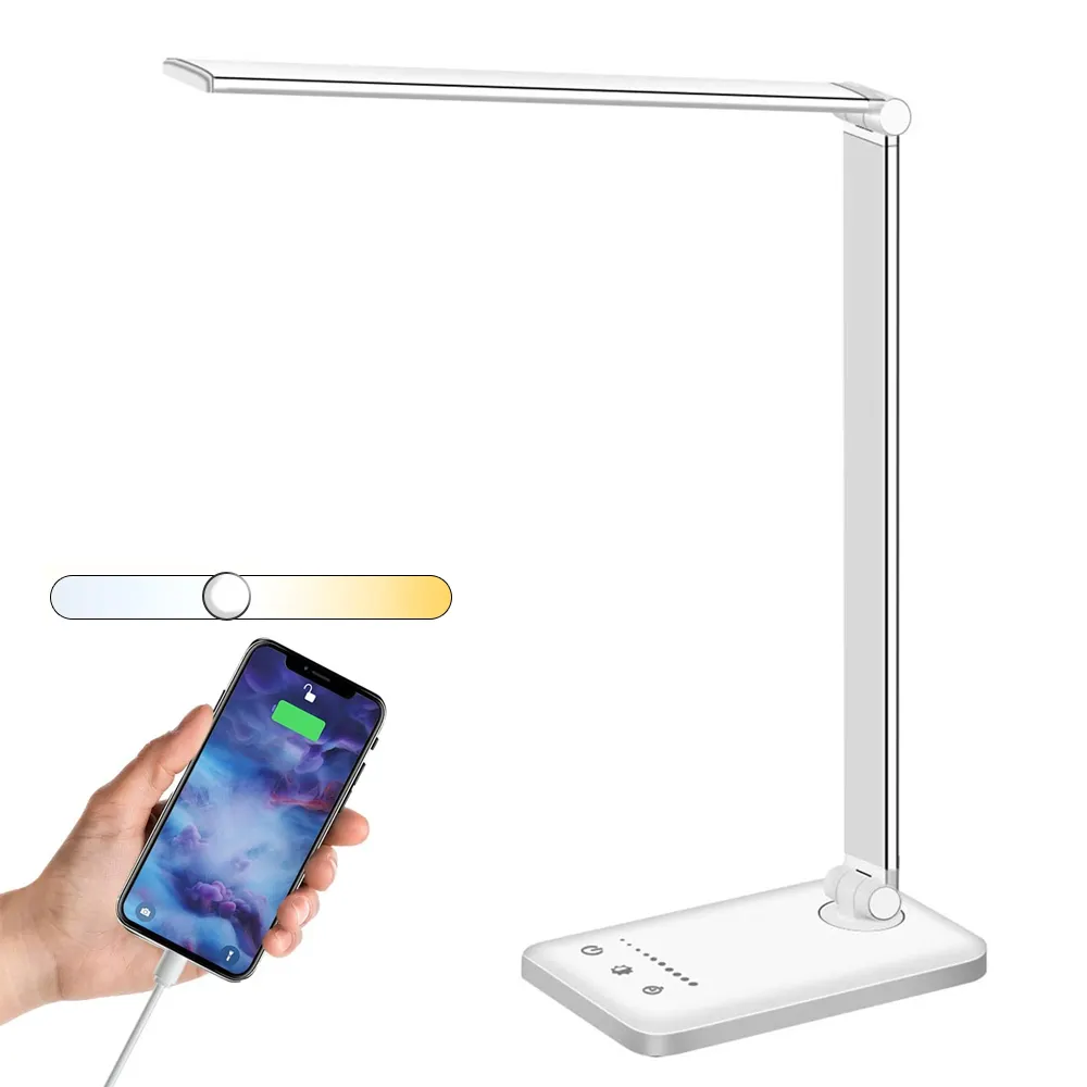 Multifunction Desk Lamp 5W Touch Control Dimmable Eye-friendly for Reading Bedside Lamp for Kids Room LED Study Desk Table Lamp
