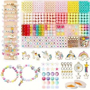 Kit d'accessoires de bijoux DIY faits à la main, matériaux pour bracelets en perles de céramique et de porcelaine, pour enfants et filles, perles créatives - Product Image 1