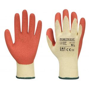 PORTWEST - A100ORRL Grip guante naranja de látex-GUANTES EAN 5036108302031 - Product Image 1