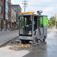 Balayeuse électrique haute pression avec caméra de recul et assistance au conducteur : Balayeuse complète et multifonctionnelle