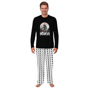 Conjunto <span class=keywords><strong>de</strong></span> Pijamas Navideños <span class=keywords><strong>para</strong></span> <span class=keywords><strong>Hombre</strong></span> al por Mayor, Cuello Redondo, Manga Larga, Estampado <span class=keywords><strong>de</strong></span> Flamencos, Palmeras, Árbol <span class=keywords><strong>de</strong></span> Navidad, Muñeco <span class=keywords><strong>de</strong></span> Nieve, <span class=keywords><strong>Dinosaurio</strong></span> - Product Image 4