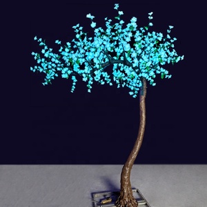 Đám cưới ngoài trời trang trí nội thất kỳ nghỉ hoa thắp sáng 10ft giáng sinh RGB điều khiển đa màu nhân tạo <span class=keywords><strong>LED</strong></span> <span class=keywords><strong>Cherry</strong></span> Blossom Twinkle cây - Product Image 6
