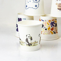 Tasse en papier jetable pour thé au lait Tasse à café épaisse monocouche double couche boisson chaude froide logo personnalisable