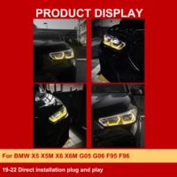 J ONE Nouveau Module LED DRL Jaune CSL pour Accessoires de Voiture BMW X5 X6 X5M X6M DRL Jaune pour BMW G05 G06 F95 F96 2019-2022
