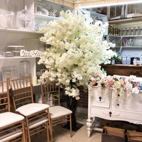 Décoration de mariage petit arbre Sakura fleur de cerisier artificielle d'intérieur arche d'arbre ivoire blanc rose arbre de fleur de cerisier